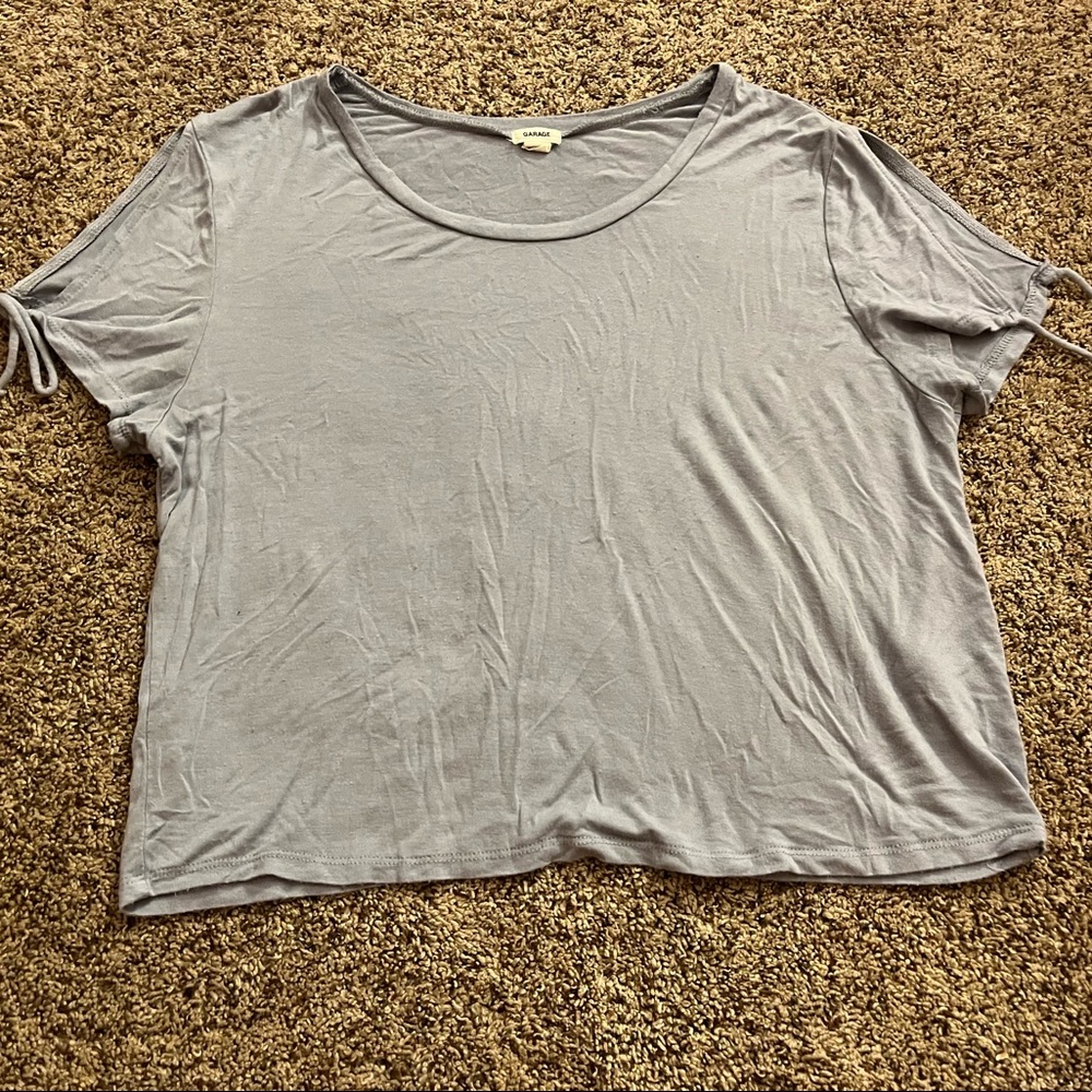 Light blue Garage crop top
